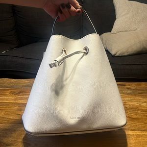 Kate Spade White Slouch Purse